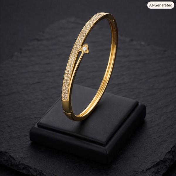 Gold Teardrop Diamond Bracelet