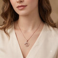 Rose Gold Deer Pendant Necklace