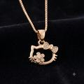 Rose Gold Hello Kitty Pendant Necklace