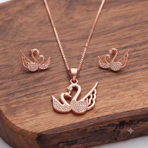 Eternal Devotion Rose Gold Jewelry Set