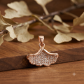Rose Gold Leaf Jewelry Set