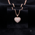 Rose Gold Heart Pendant Necklace