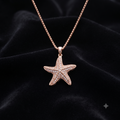 Rose Gold Starfish Pendant Necklace